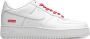 Nike x Supreme Air Force 1 sneakers rubber leer Polyester 10.5 Wit - Thumbnail 1