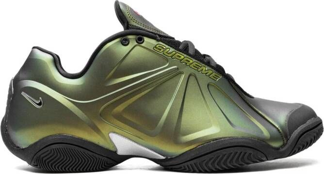 Nike x Supreme Air Zoom Courtposite "Metallic Gold" sneakers Groen