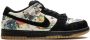 Nike "x Supreme SB Dunk Low Rammellzee sneakers" Zwart - Thumbnail 1