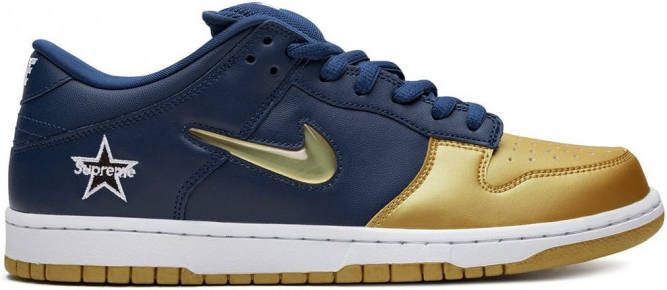 Nike x Supreme SB Dunk low-top sneakers Goud