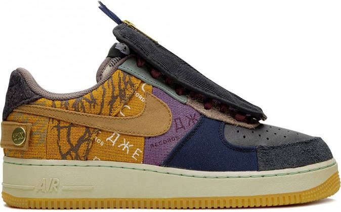 Nike x Travis Scott Air Force 1 low-top sneakers Geel