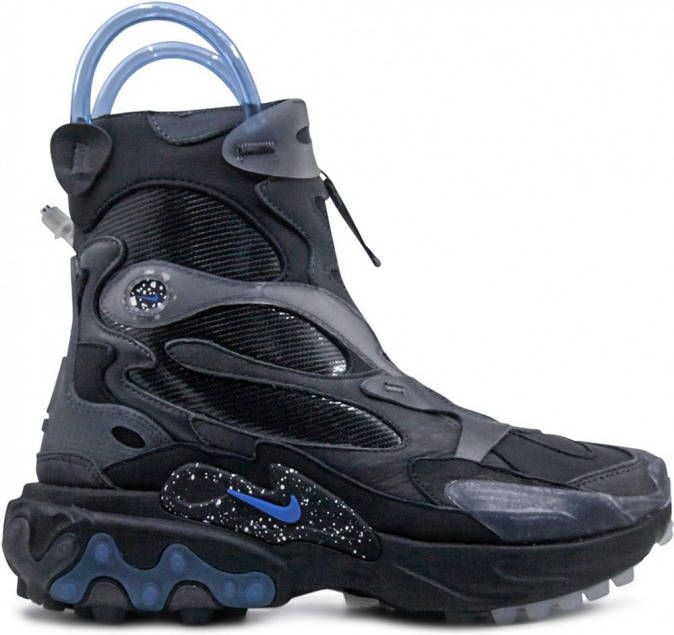 Nike x Undercover React laarzen rubber leer neopreen Plastic rubber thermoplastisch polyurethaan(tpu) 5.5 Zwart - Foto 2