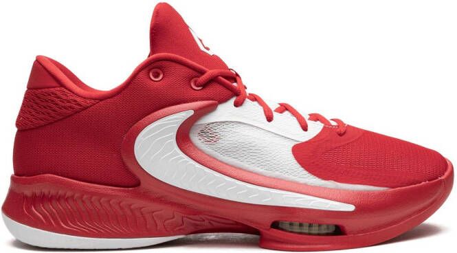 Nike "Zoom Freak 4 TB University Red White sneakers" Rood