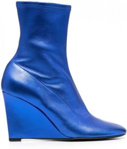 Nina Ricci Laarzen met sleehak Blauw
