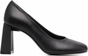 Nina Ricci Leren pumps Zwart