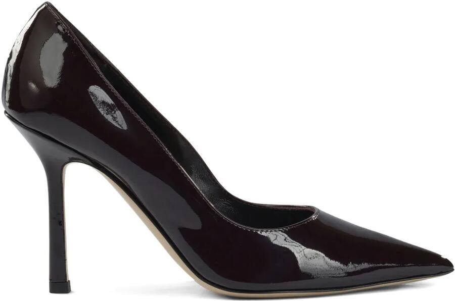Ninalilou 80 mm pumps met stilettohak en puntige neus Paars