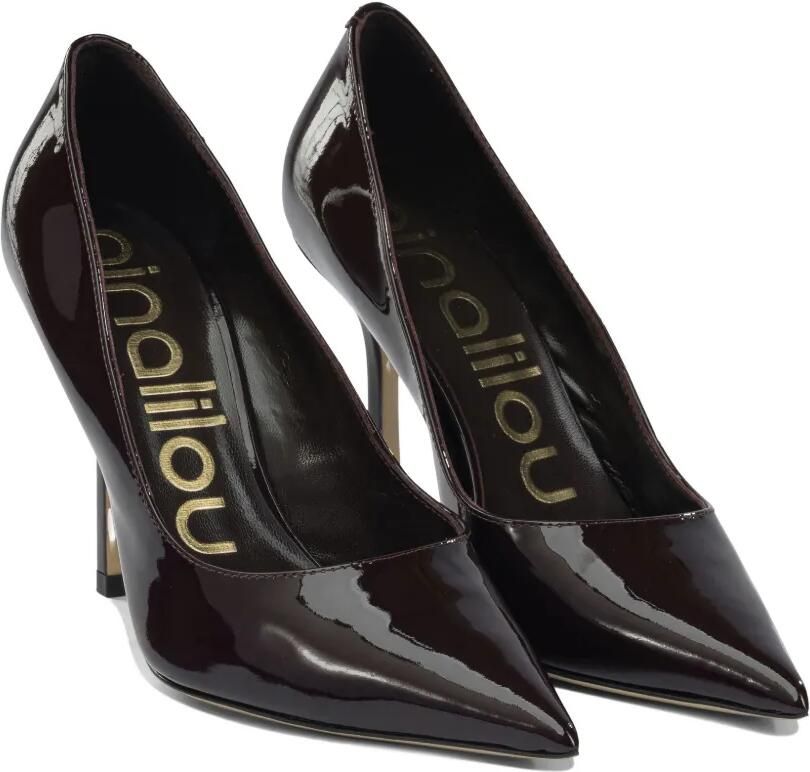 Ninalilou 80 mm pumps met stilettohak en puntige neus Paars - Foto 3