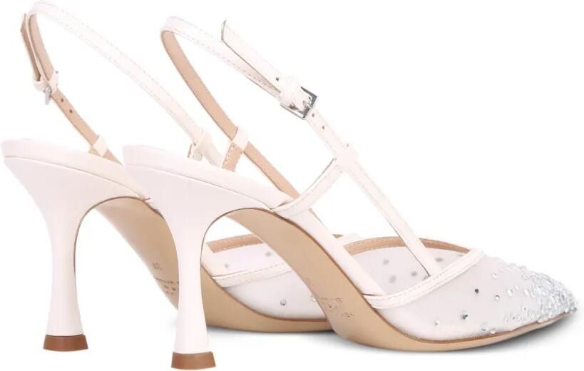 Ninalilou Amy mesh pumps met verfraaiing Beige - Foto 3