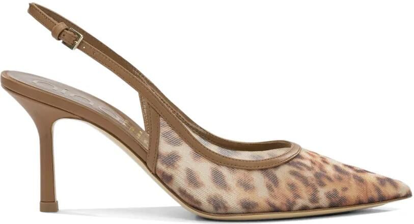 Ninalilou Eva 70 pumps met luipaardprint Bruin