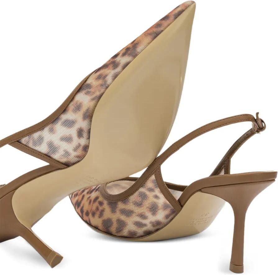 Ninalilou Eva 70 pumps met luipaardprint Bruin - Foto 2
