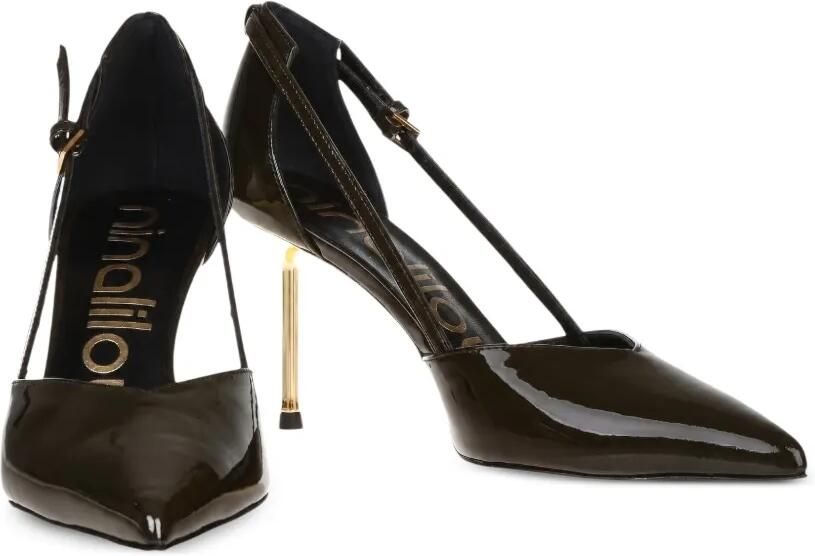 Ninalilou Helen lakleren pumps Bruin - Foto 2
