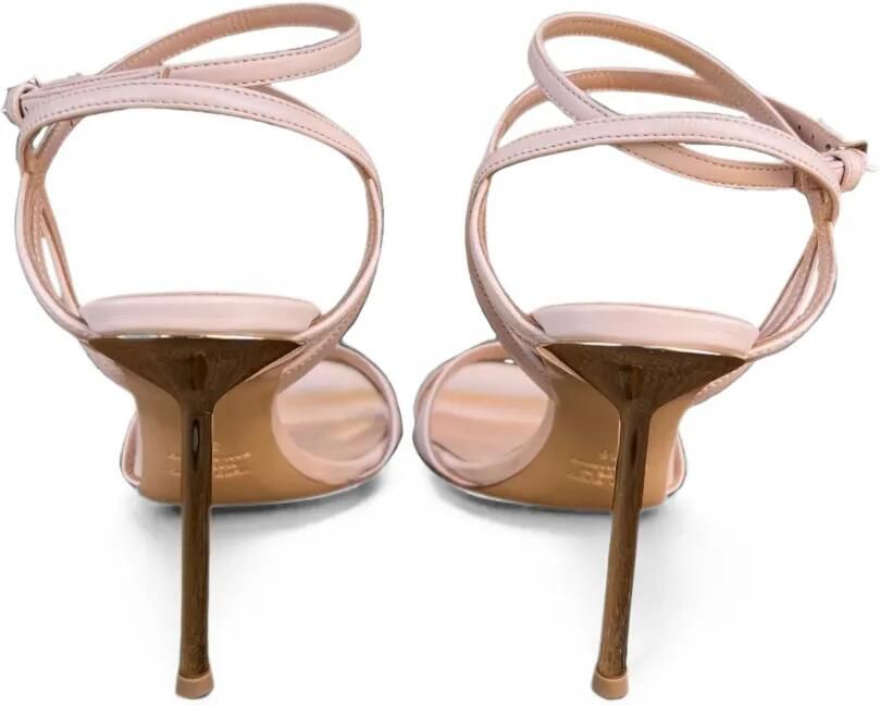Ninalilou Helen sandalen met gekruiste bandjes en stiletto-hak Beige - Foto 3