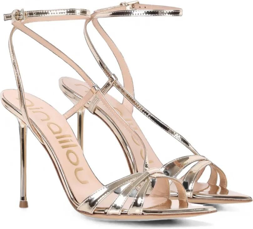 Ninalilou Pixel metallic sandalen met bandjes Goud - Foto 3