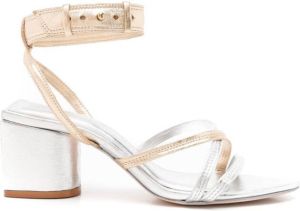 Nk Gia metallic sandalen Zilver