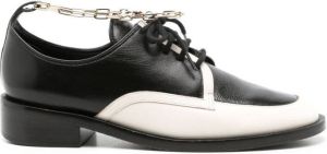 Nk Olly leren oxford schoenen Zwart