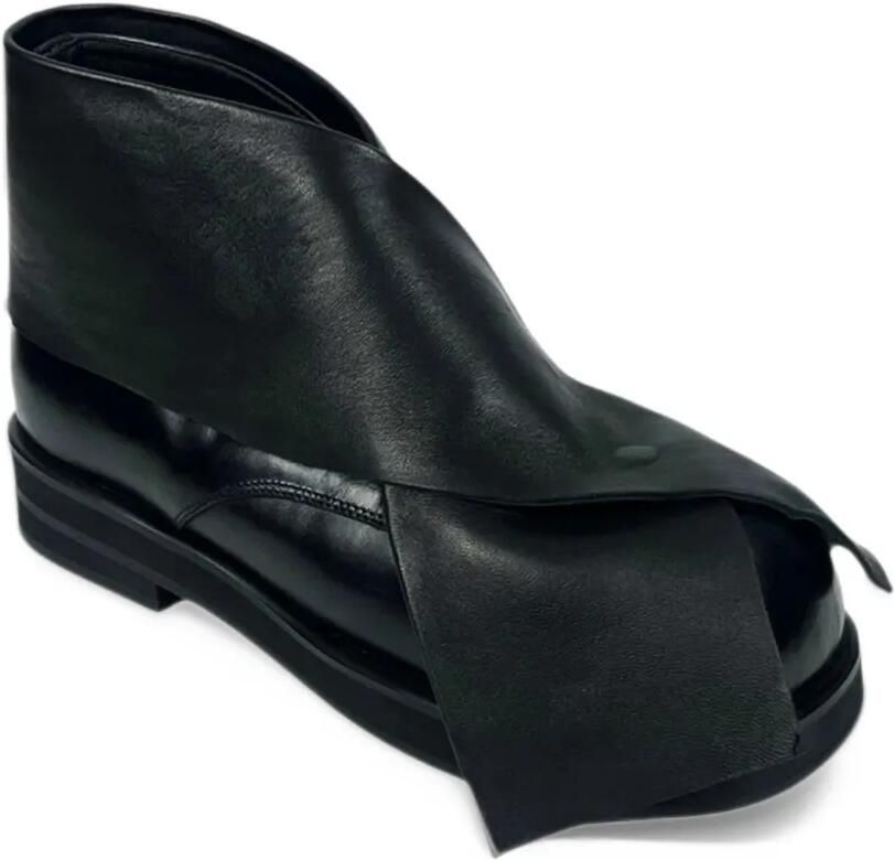 NO IDEA Big Foot scarf-detail boots Zwart