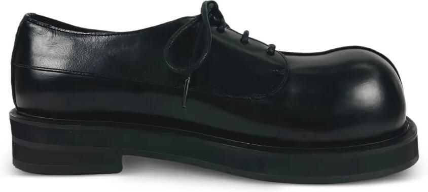 NO IDEA Loafers met plateauzool en veters Zwart