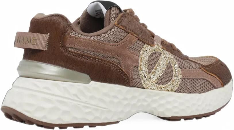 No Name Carter 2.0 glitter-logo sneakers Bruin - Foto 4