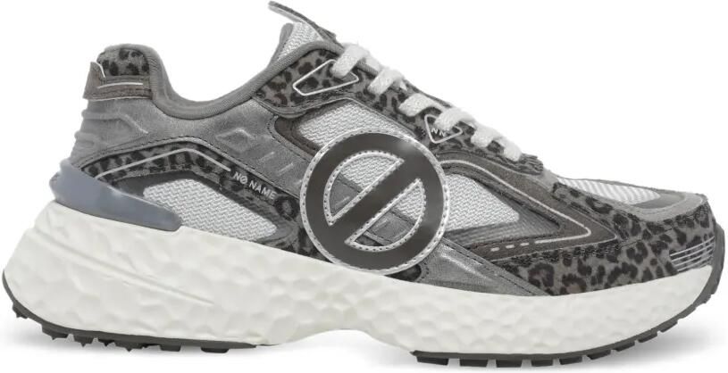 No Name Carter 2.0 sneakers met luipaard-print Grijs
