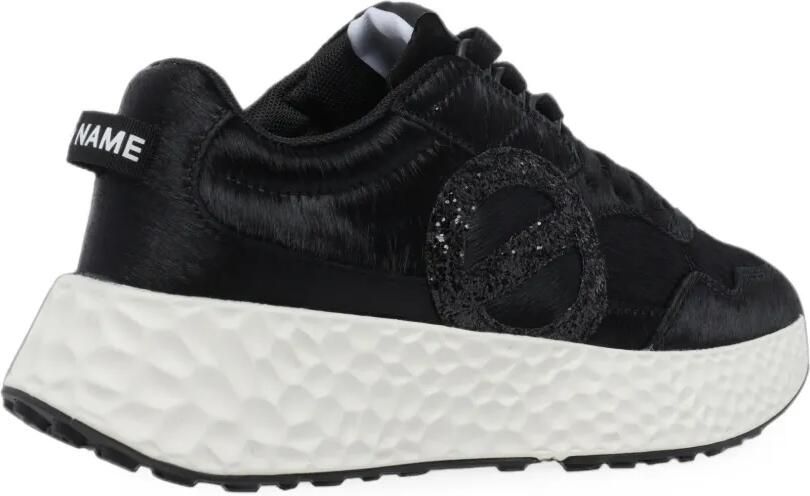 No Name Carter glitter-logo leather sneakers Zwart - Foto 3