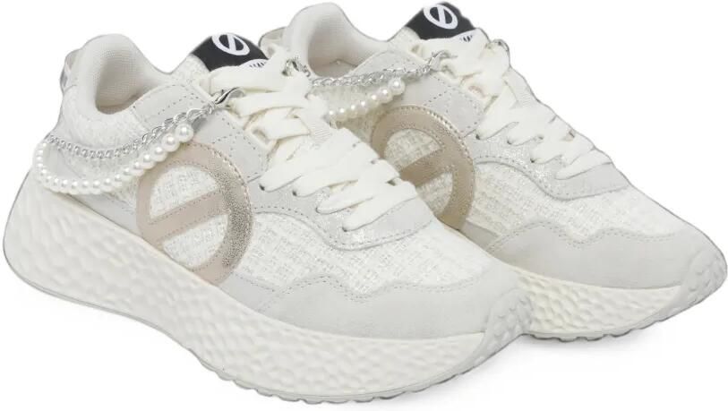 No Name Carter pearl-embellished sneakers Wit - Foto 4
