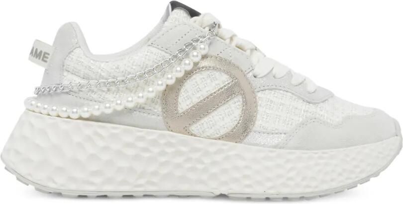 No Name Carter sneakers verfraaid met parels Wit