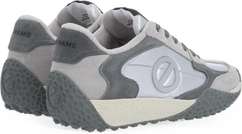 No Name Kate sneakers met metallic afwerking en logo-patch Grijs - Foto 3