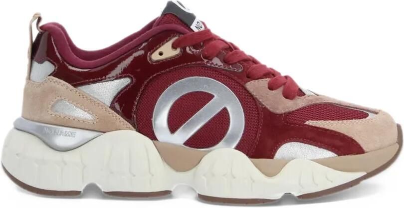 No Name Krazee Runner suede sneakers Rood
