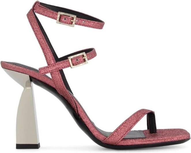 Nodaleto Angel C sandalen met glitters Roze
