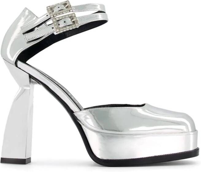 Nodaleto Angel N leren pumps Zilver