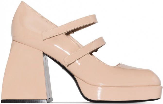 Nodaleto Bulla Babies 105 leren Mary Jane pumps Beige