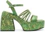 Nodaleto Bulla Chibi sandalen met plateauzool Groen - Thumbnail 1