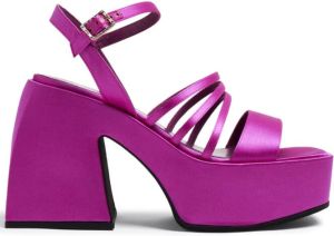 Nodaleto Bulla Chibi sandalen met plateauzool Roze