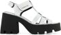 Nodaleto Bulla Emma leren sandalen Zilver - Thumbnail 1