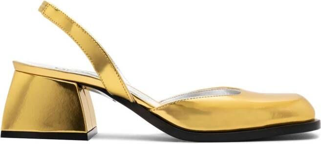 Nodaleto Bulla Jones leren pumps Goud