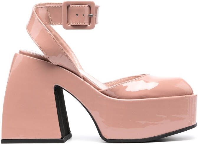 Nodaleto Bulla lakleren pumps Roze