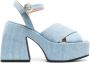 Nodaleto Bulla Joni denim sandalen Blauw - Thumbnail 1