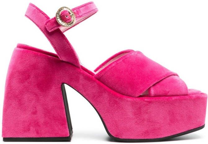 Nodaleto Bulla Joni fluwelen sandalen Roze