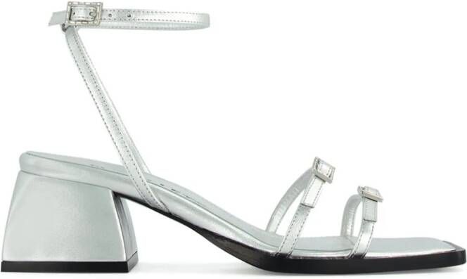 Nodaleto Bulla Laetitia leren sandalen Zilver