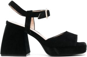 Nodaleto Bulla Joni fluwelen sandalen Zwart