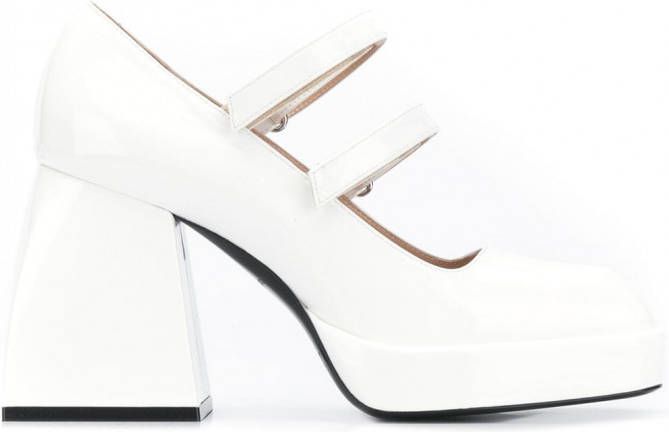 Nodaleto Bulla pumps met blokhak Wit