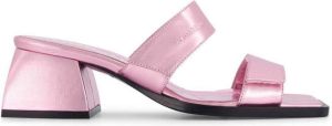 Nodaleto Bulla metallic sandalen Roze