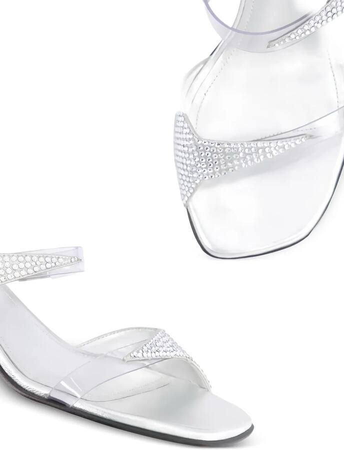Nodaleto 50 mm Dona Luna sandalen met hak Zilver - Foto 3