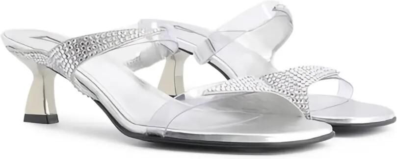 Nodaleto 50 mm Dona Luna sandalen met hak Zilver - Foto 5