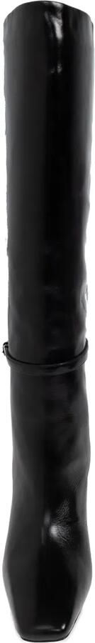 Nodaleto 90 mm knielaarzen met gespbandje Zwart - Foto 5