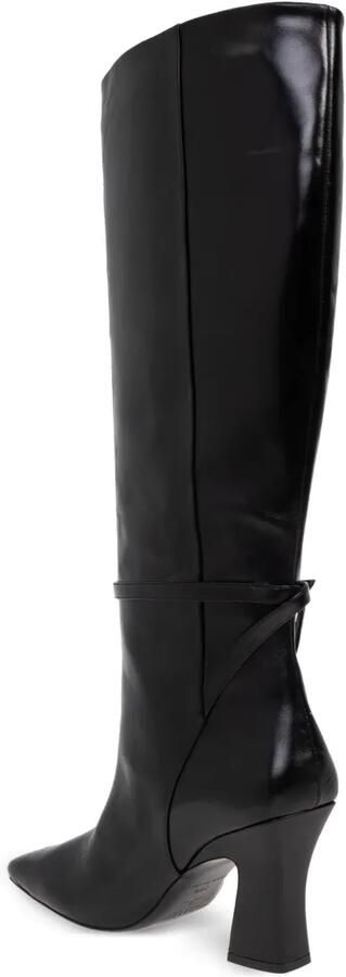 Nodaleto 90 mm knielaarzen met gespbandje Zwart - Foto 4