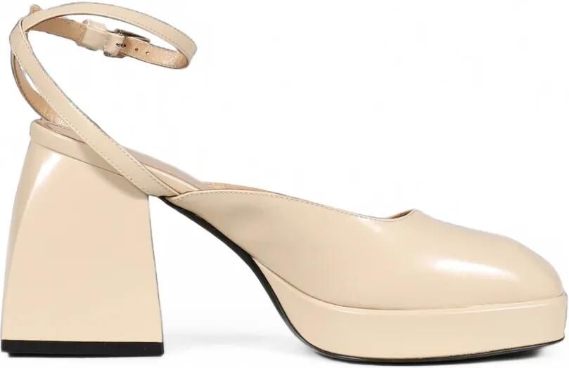 Nodaleto Bulla 90 pumps met platform Beige