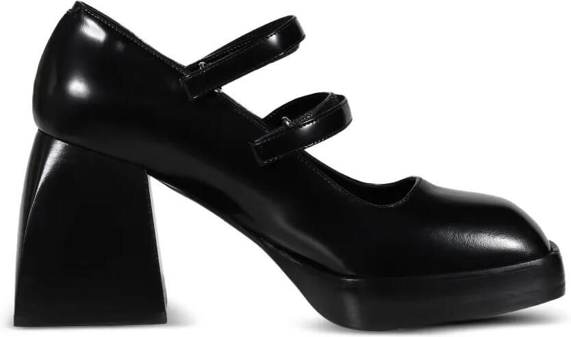 Nodaleto Bulla Babies leren veterschoenen met klittenband Zwart - Foto 3
