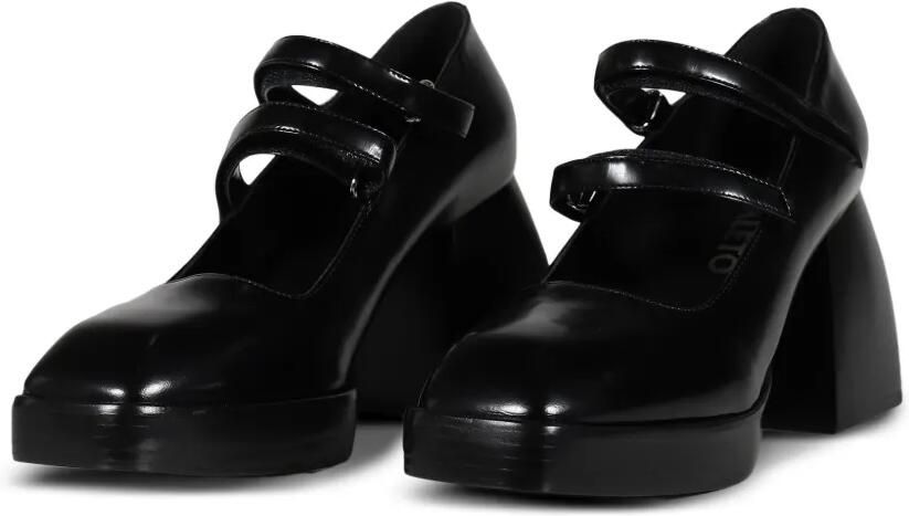 Nodaleto Bulla Babies leren veterschoenen met klittenband Zwart - Foto 4