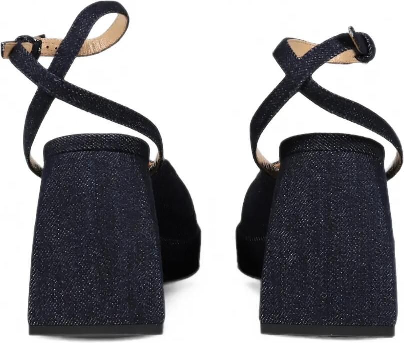 Nodaleto Bulla denim pumps met platform Blauw - Foto 2